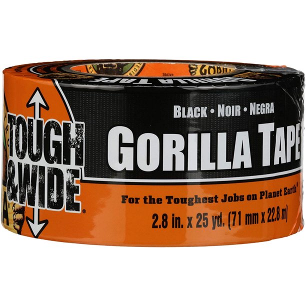 Black Gorilla Tape 2.88in x 25yd - Utility and Pocket Knives